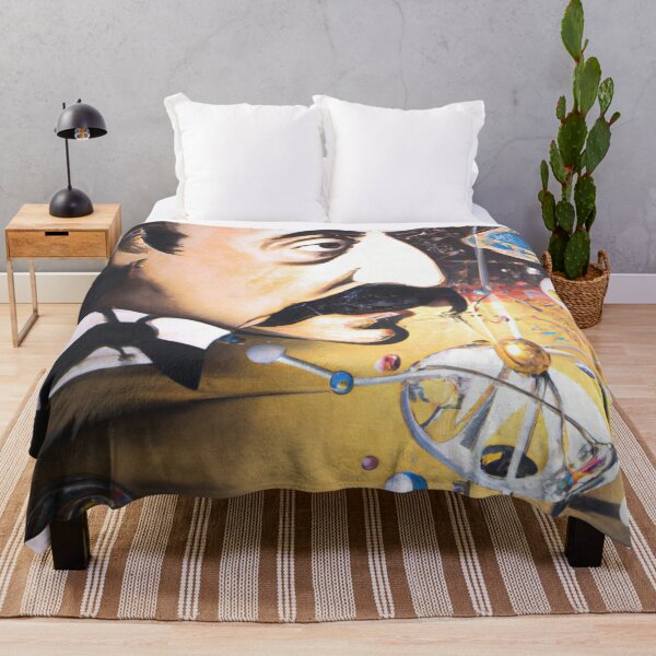 Astrophysics Science by Salvador Dali Throw Blanket