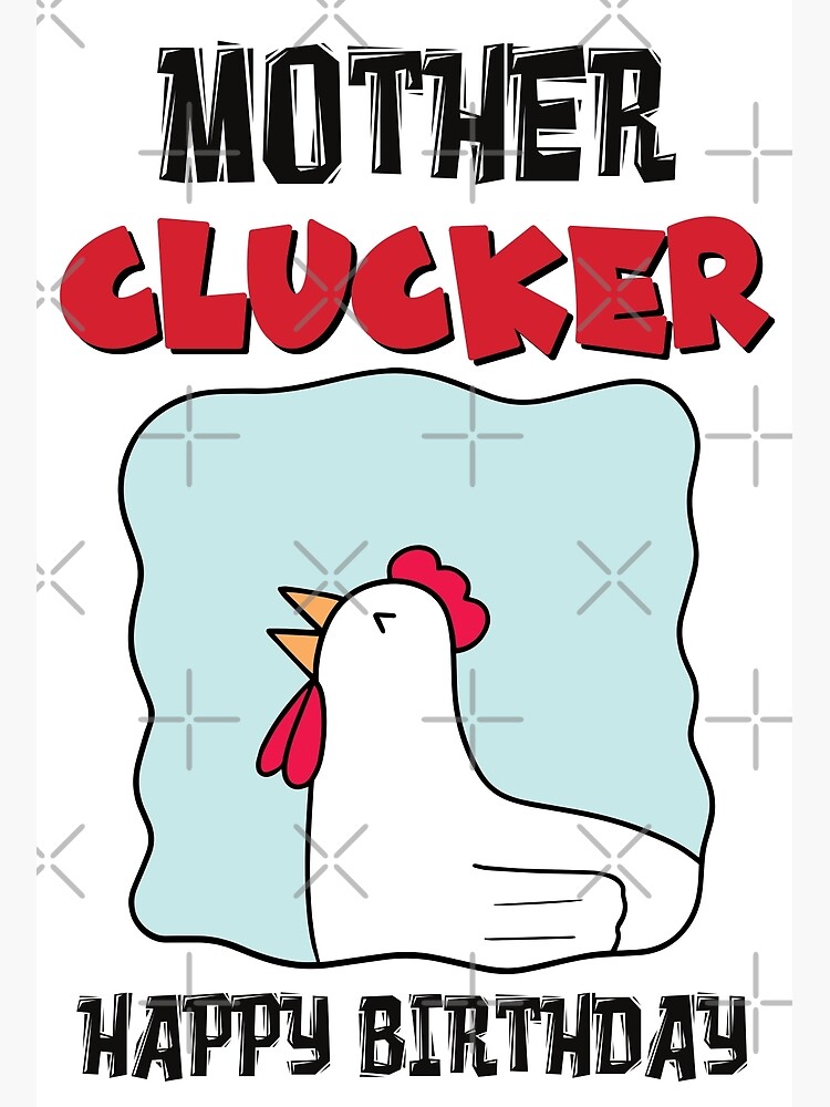 Chicken Mom Card, Pun Mothers Day Card, Funny Mom Birthday Card