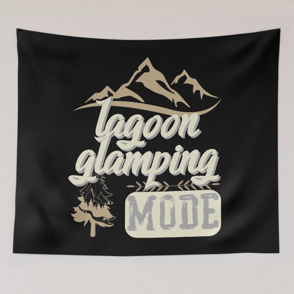 Item preview, lagoon glamping Mode, forest river sun inside tree pine designed and sold by movie-popcorn.