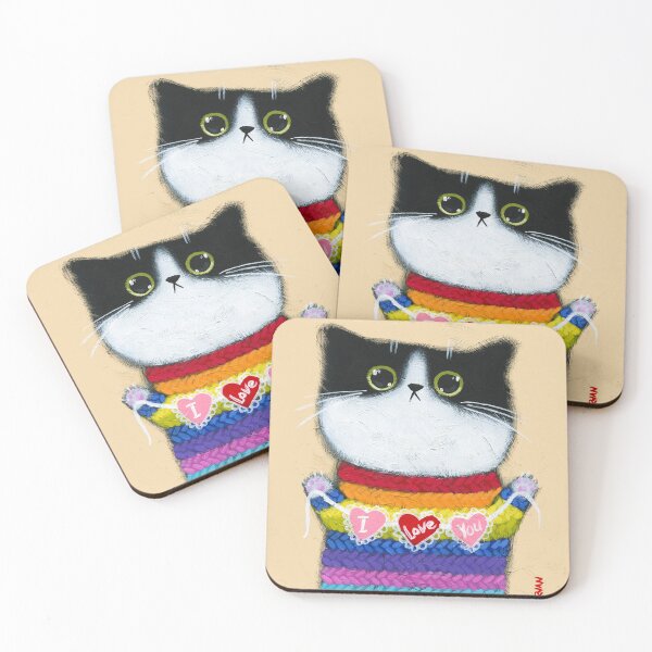 Item preview, Love You Kitty designed and sold by KilkennyCat Art.