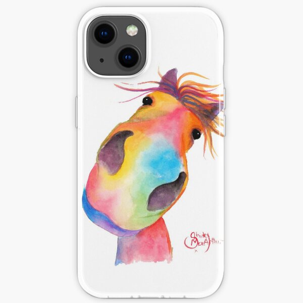 Happy Horse PRiNT ' GoRGEOUS GWiNNy ' by Shirley MacArthur iPhone Soft Case