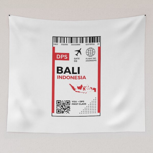 Item preview, Bali Flight Ticket Boarding Pass Travel designed and sold by Supra Designs.