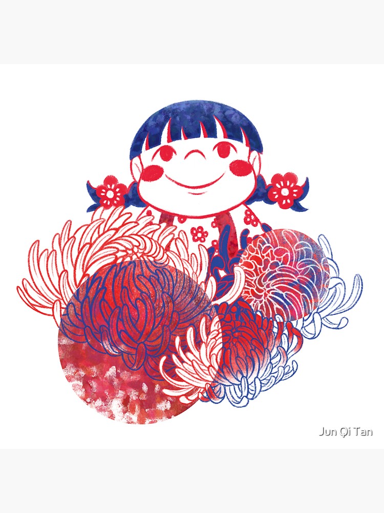 "Shan Shan And Friends Lunar New Year Red Chrysanthemums (no words