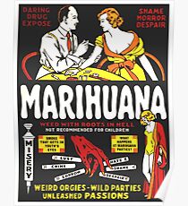 1930's Anti Marijuana Campaign Poster Poster