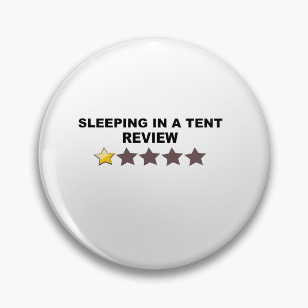 Item preview, Sleeping in a Tent Review designed and sold by HatzicTshirts.