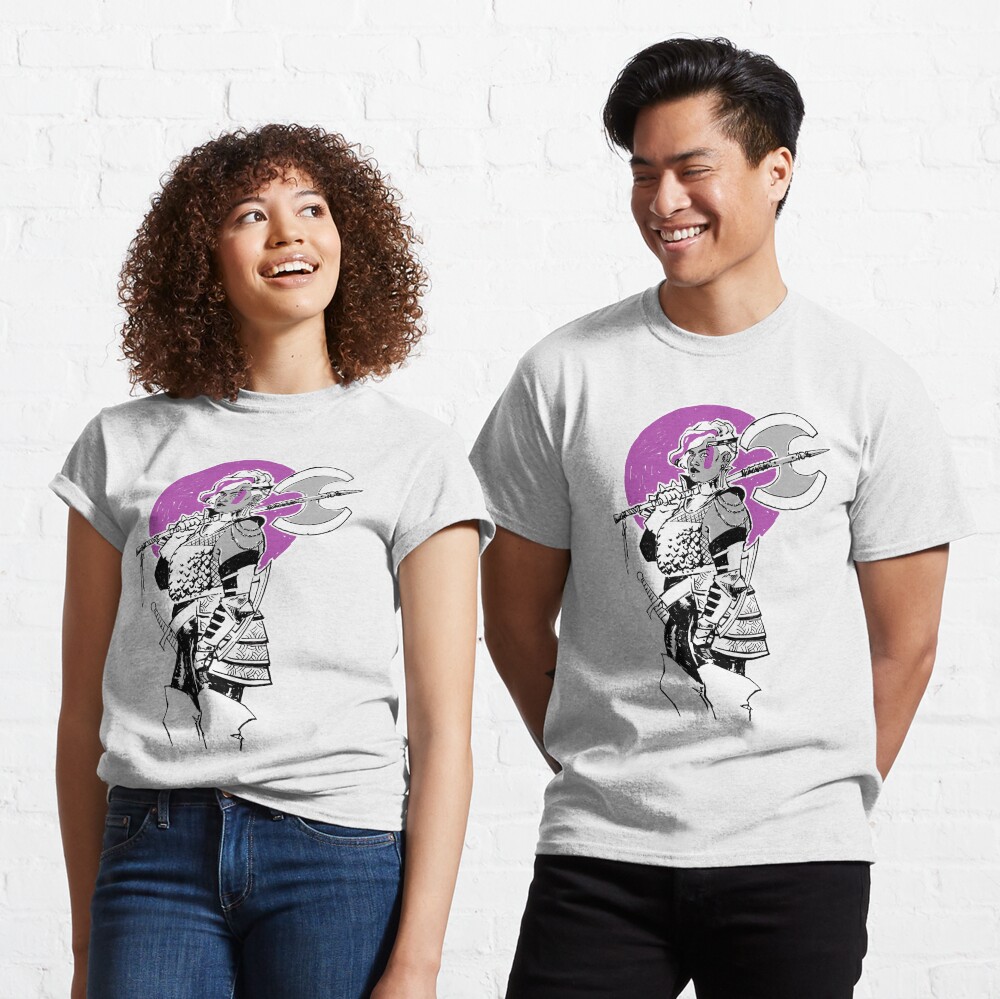 Purple Warrior - Labrys Amazon - Queer Fighter Classic T-Shirt