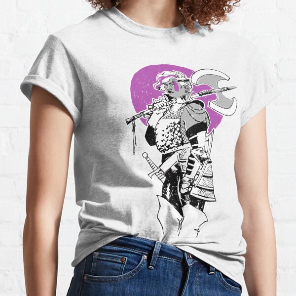 Purple Warrior - Labrys Amazon - Queer Fighter Classic T-Shirt
