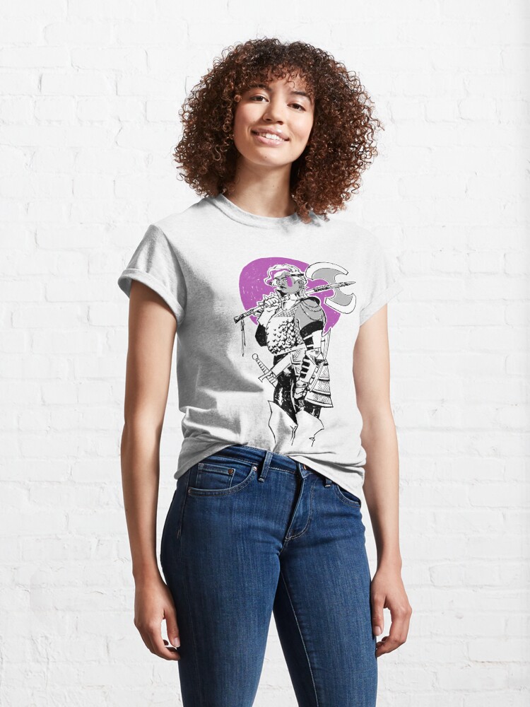 Alternate view of Purple Warrior - Labrys Amazon - Queer Fighter Classic T-Shirt