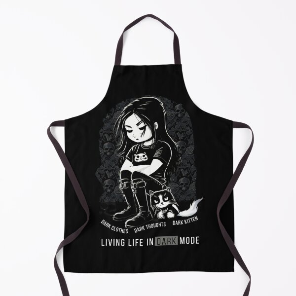 Item preview, Cute Goth Girl And Funny Tech Quote About Dark Mode designed and sold by StormyMuse.
