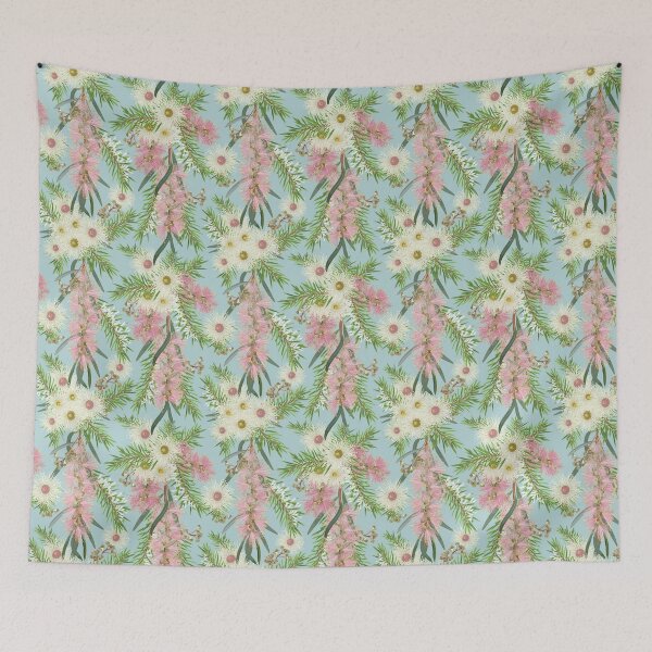Item preview, Australian Bottlebrush Country Garden designed and sold by Sketchbook Designs.