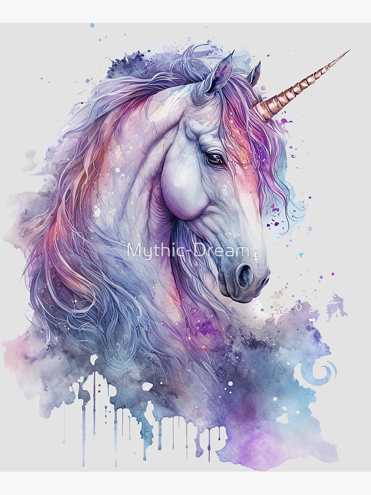 4 x 6 Original Mixed outlets Media watercolor Painting, Cheyenne in Unicorn Costume