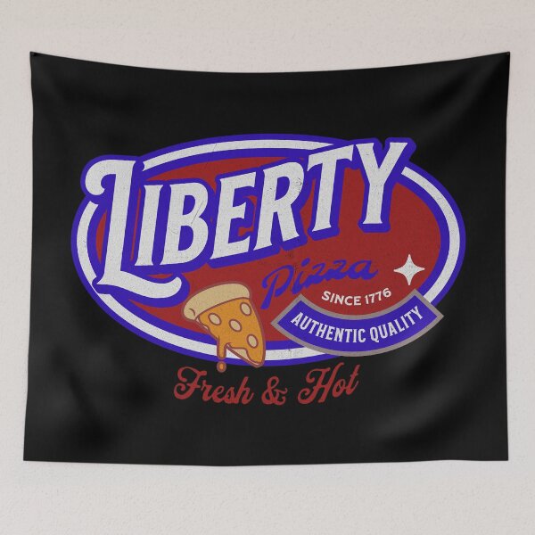 Item preview, Liberty American Pizza Delivery Fresh & Hot Since 1776 designed and sold by DreamSwiftly.