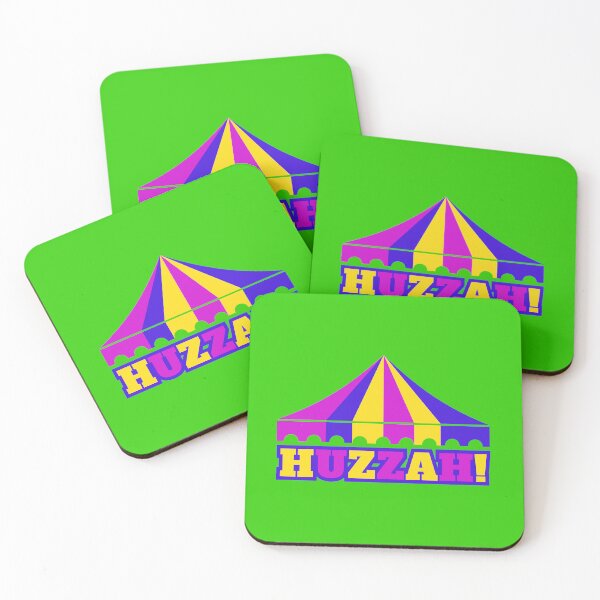 Item preview, HUZZAH! - violet/blue/yellow designed and sold by BlueSkyTheory.