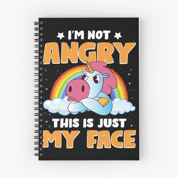 Item preview, Silly Cartoon Angry Unicorn Face designed and sold by Xx4thseasonxX.