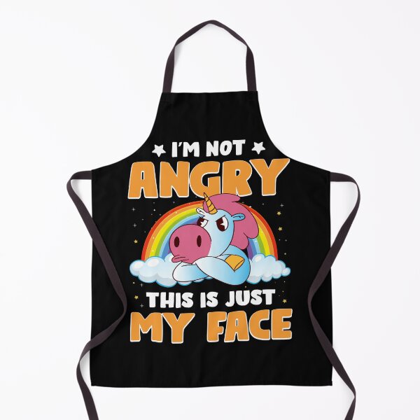 Item preview, Silly Cartoon Angry Unicorn Face designed and sold by Xx4thseasonxX.