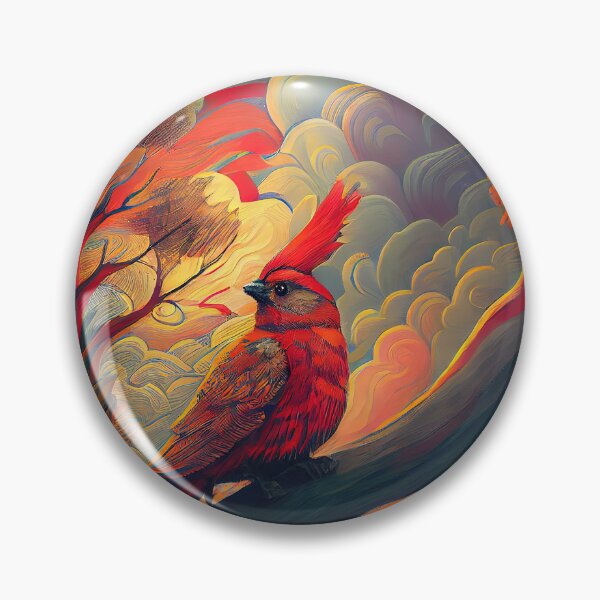 Artikelvorschau, Roter Vogel bei Sonnenuntergang entworfen und verkauft von OccultDreams.