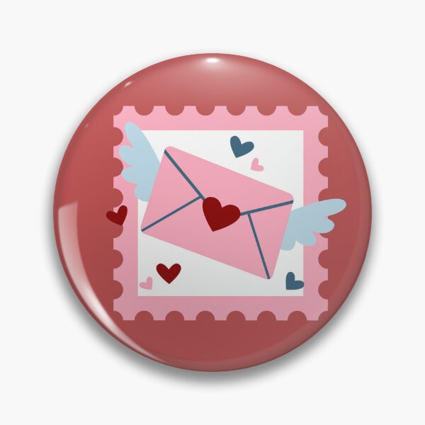 Item preview, Flying Envelope with Wings - Valentine's Day Postage Stamp designed and sold by Gay-Koala.
