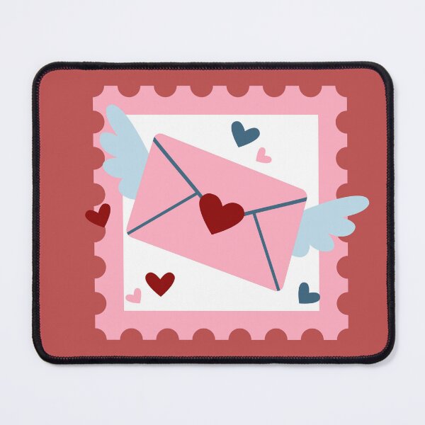 Item preview, Flying Envelope with Wings - Valentine's Day Postage Stamp designed and sold by Gay-Koala.