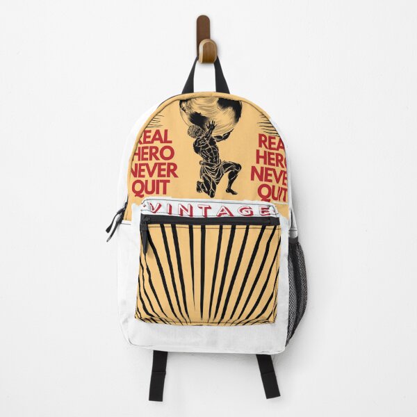 Item preview, Real hero never quit - Vintage designed and sold by Chattingwithyou.