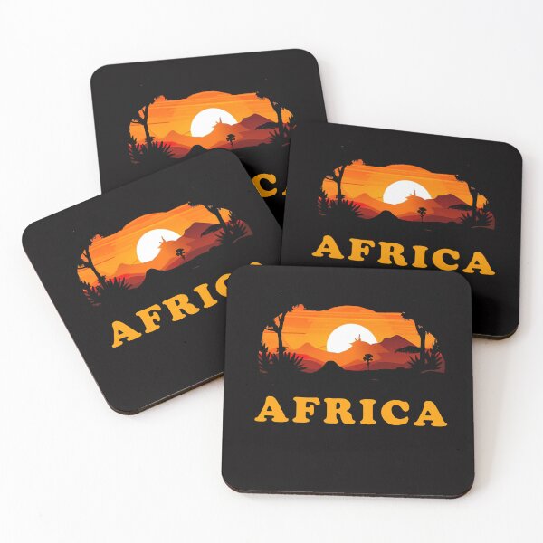 Item preview, Africa Pride Sunset Savannah Continent Safari Souvenir designed and sold by Rustic Valley Studio.