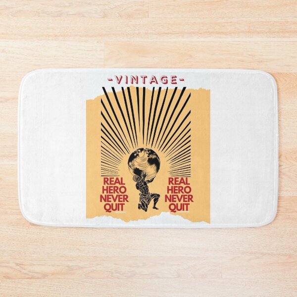 Item preview, Real hero never quit - Vintage designed and sold by Chattingwithyou.
