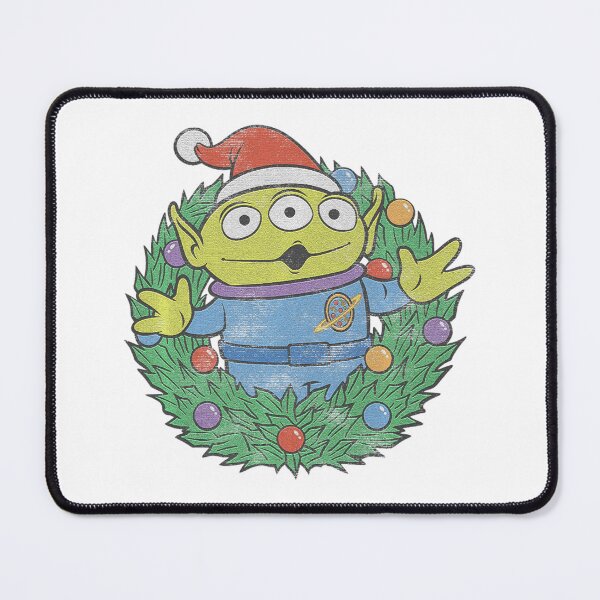 Item preview, Cartoon Toy Alien Christmas Wreath designed and sold by silmanpaa5.