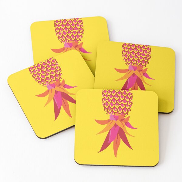 Item preview, Pineapple - Upside Down - Festive Colors designed and sold by BlueSkyTheory.