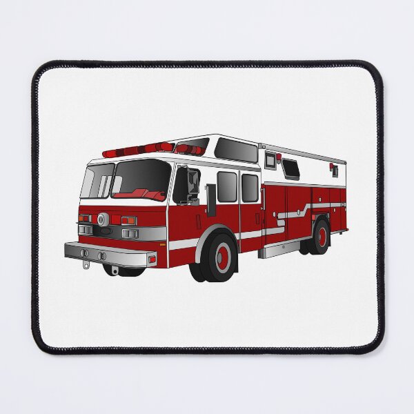 Item preview, Fire engine cartoon illustration designed and sold by Misscartoon.