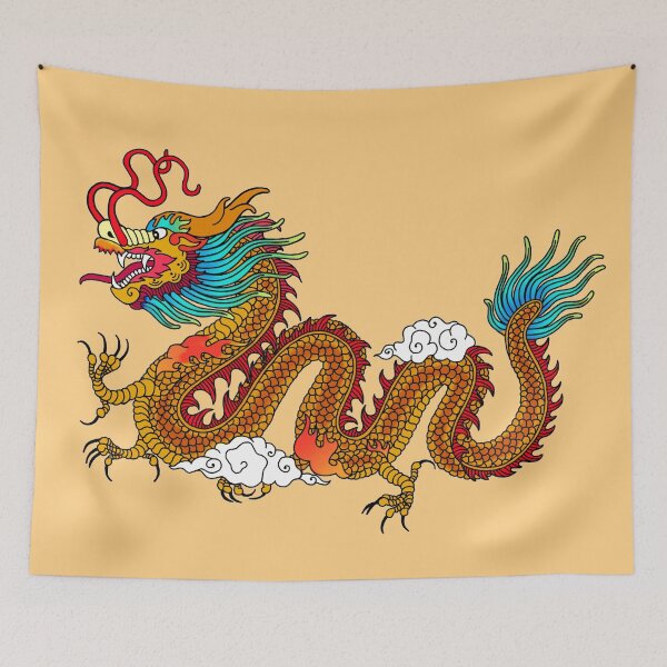 Item preview, Orange Asian Dragon designed and sold by Anthony Seeker.