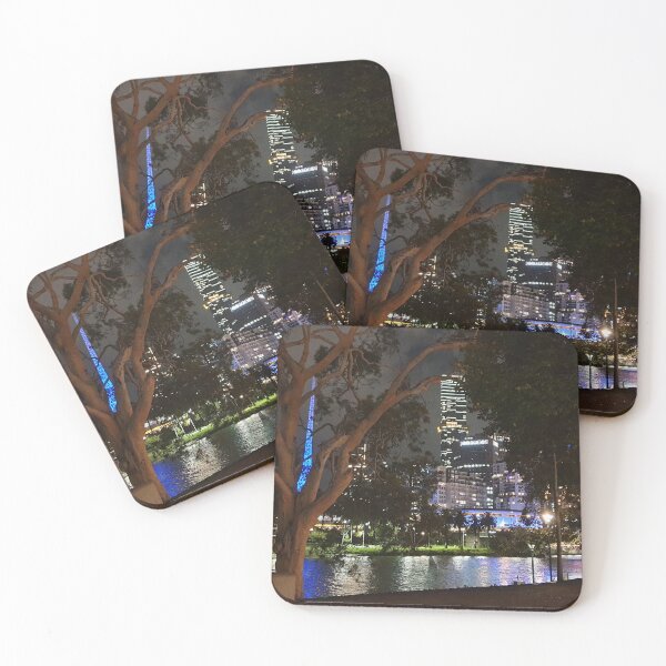 Item preview, Night view of Southbank from Birrarung Marr designed and sold by Rocco Dimase.