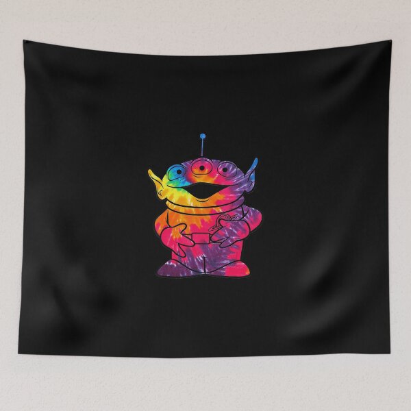 Item preview, Cartoon Toy Style Tie-Dye Alien Portrait  designed and sold by silmanpaa5.