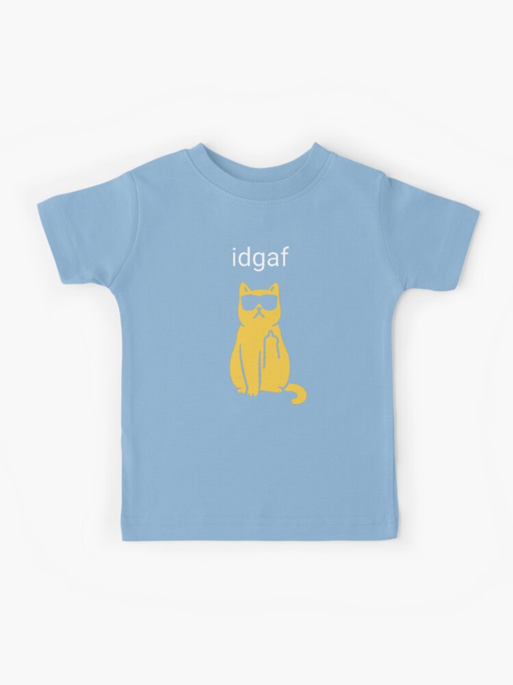 middle　f　Kids　weird83　cat　for　by　finger　kitty　bark　kitten　funny　bird　accessories　flip　swearing　Sale　curse　the　word　orange　meow　Cute　paw　pet　Idgaf　Redbubble　putt　T-Shirt