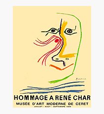 HOMMAGE A RENE CHAR: Picasso Kunstausstellung Werbedruck Fotodruck