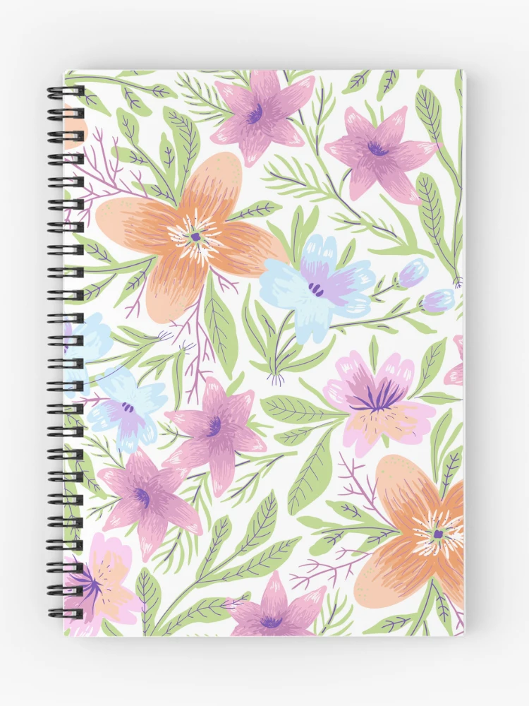 Thumbnail 1 of 3, Journal, Pink Orange Roses Pattern designed and sold by MedEla ⭐⭐⭐⭐⭐.