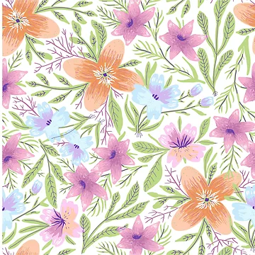 Artwork thumbnail, Pink Orange Roses Pattern by MedEla ⭐⭐⭐⭐⭐