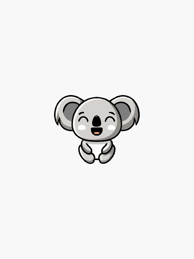 "Cute Koala" Sticker for Sale by ChibiArtworks Redbubble