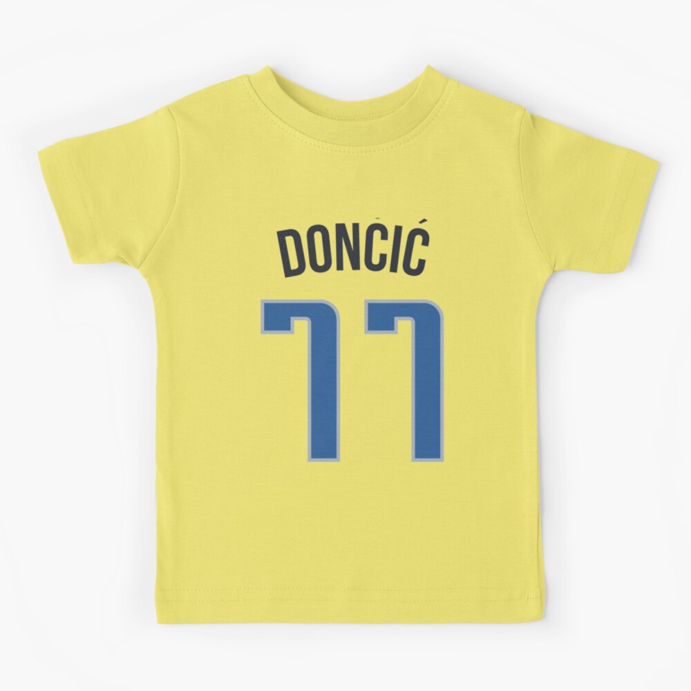 Luka Doncic Dallas Mavericks #77 White Gold Kids 4-7 Algeria
