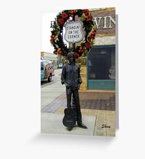 Standing on a Corner in Winslow, Arizona Greeting Card