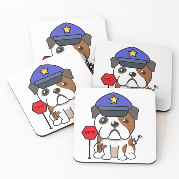 Item preview, Funny Bulldog Police designed and sold by Pet Station.