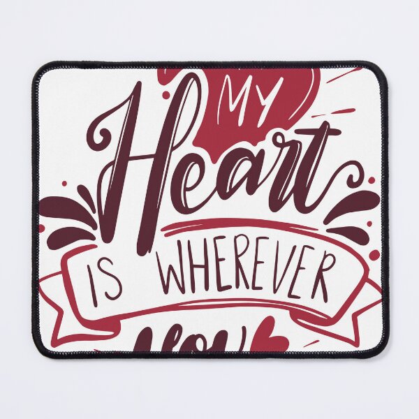 Item preview, My Heart is Wherever You Are in red designed and sold by daijugrafx.