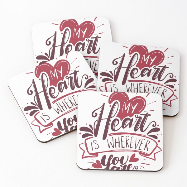 Item preview, My Heart is Wherever You Are in red designed and sold by daijugrafx.