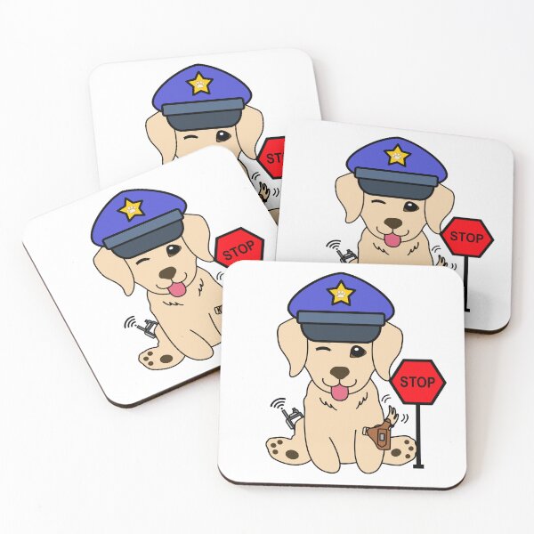 Item preview, Funny Retriever Police designed and sold by Pet Station.