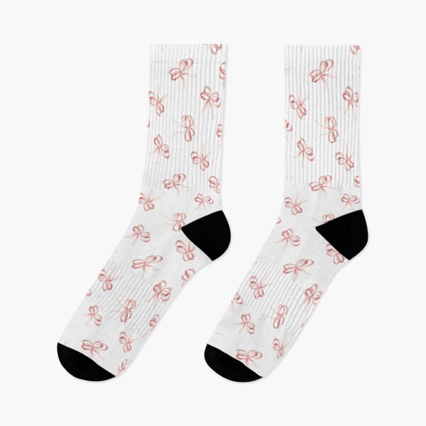 Item preview, Pastel Pink Ribbons Tied in Bows Pattern on White designed and sold by Blue Daisy Studio.