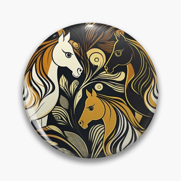 Item preview, Beautiful pattern of flowing horses. designed and sold by liana campbell.
