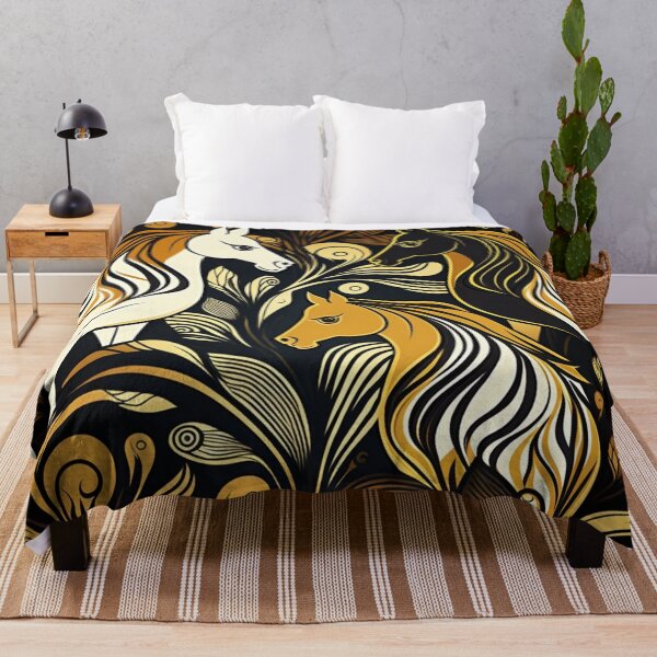 Item preview, Beautiful pattern of flowing horses. designed and sold by liana campbell.
