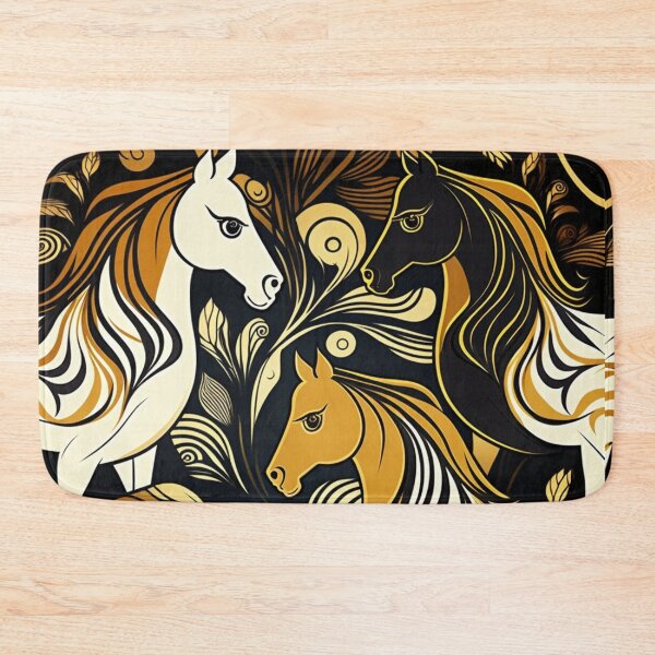 Item preview, Beautiful pattern of flowing horses. designed and sold by liana campbell.