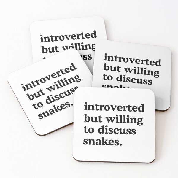 Item preview, Introverted But Willing To Discuss Snakes Snake Lover Humor designed and sold by allysmar.