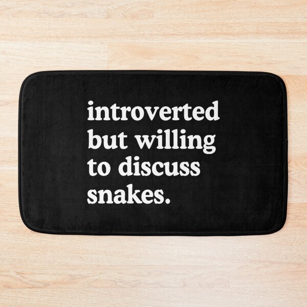 Item preview, Introverted But Willing To Discuss Snakes Snake Lover Humor designed and sold by allysmar.
