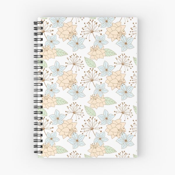 Item preview, Green leaves Orange Blue roses Pattern designed and sold by MedEla  ⭐⭐⭐⭐⭐.
