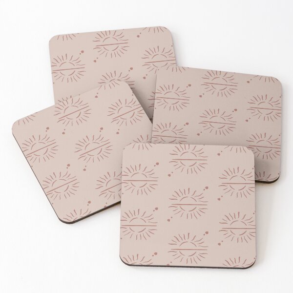 Item preview, Cosmic Sun Polka Dots Design Soft Aesthetic In Muted Colors Light & Dark Muted Orange designed and sold by scorpiolane.